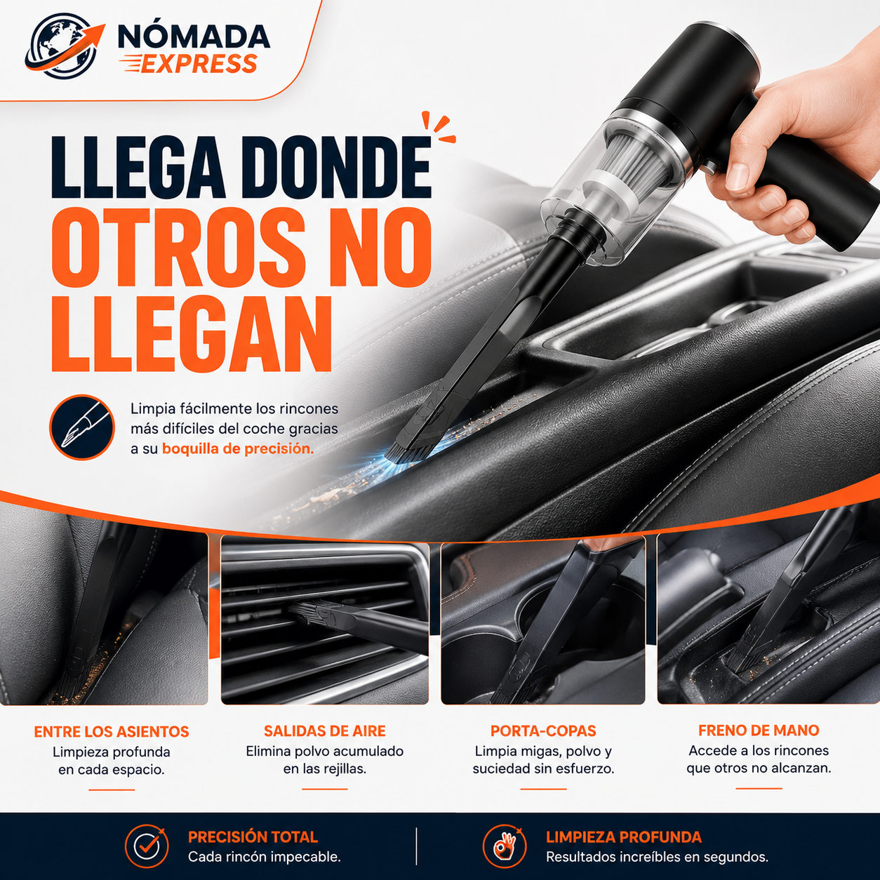 AeroClean Pro Aspirador portátil 3 en 1