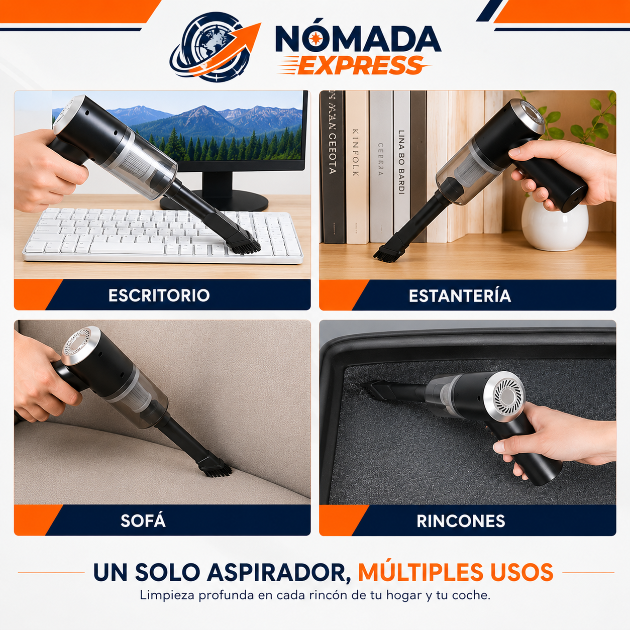 AeroClean Pro Aspirador portátil 3 en 1